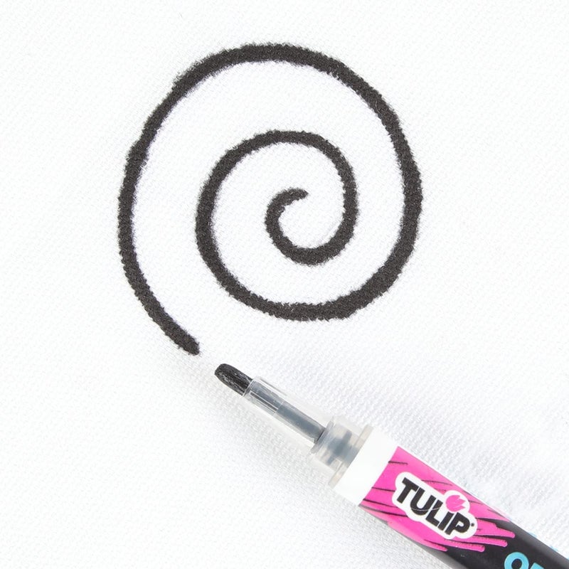 TULIP-33701 Fabric Paint Markers Rainbow 15 Pack, for Permanent Color on Fabric, Wood, Rocks - Image 3